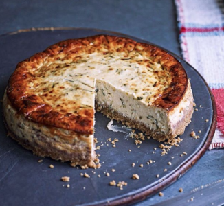 Parmesan and ricotta cheesecake