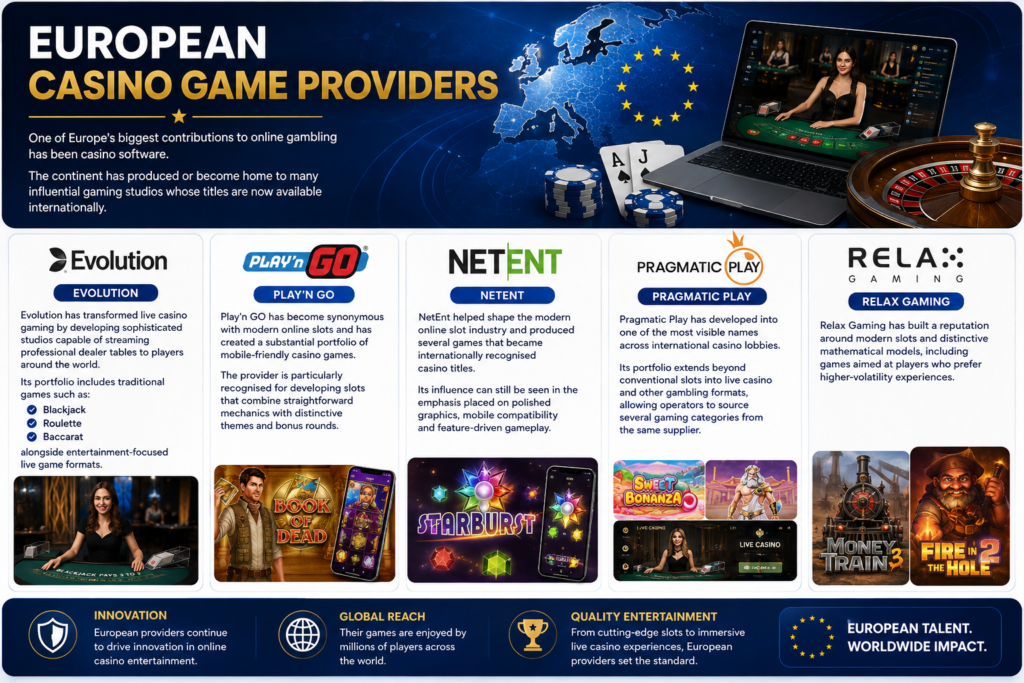 european casino game providers