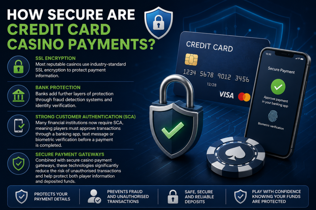 how secure are credit card casino payments